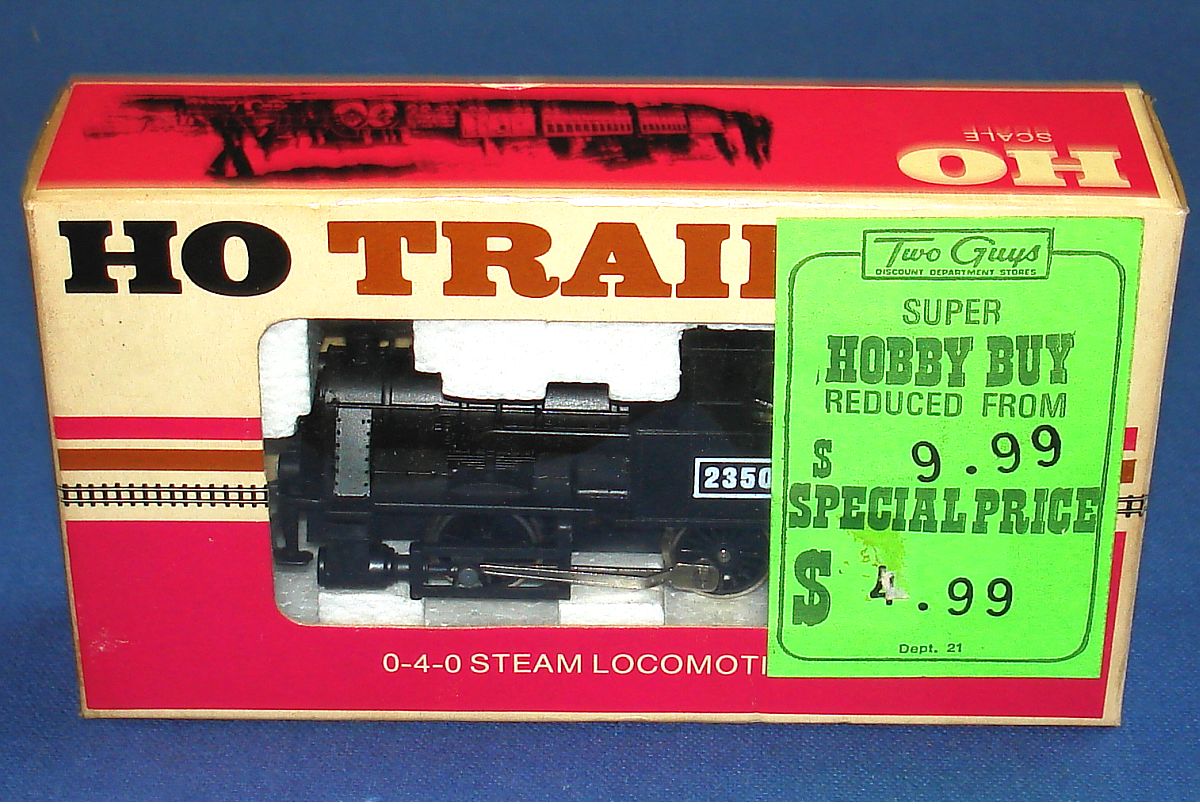 Vintage HO Gauge Model Railroad 0-4-0 Steam Locomotive Train Engine #2350
